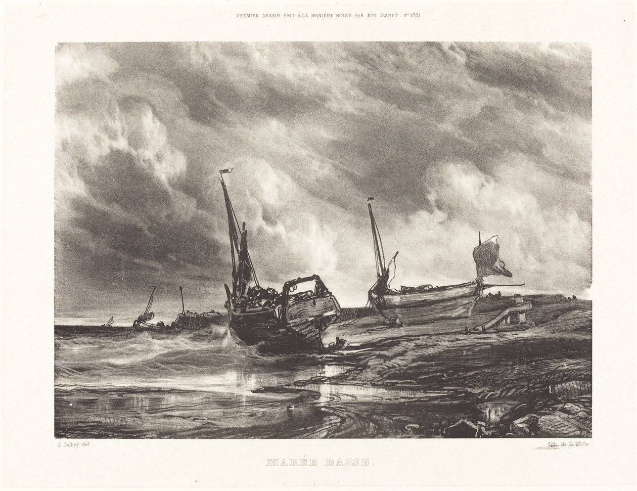 Low Tide by Eugene Isabey