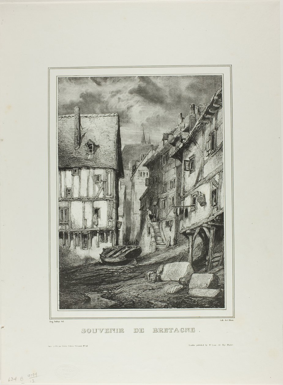 Plate Four, from Souvenir of Brittany by Eugene Isabey