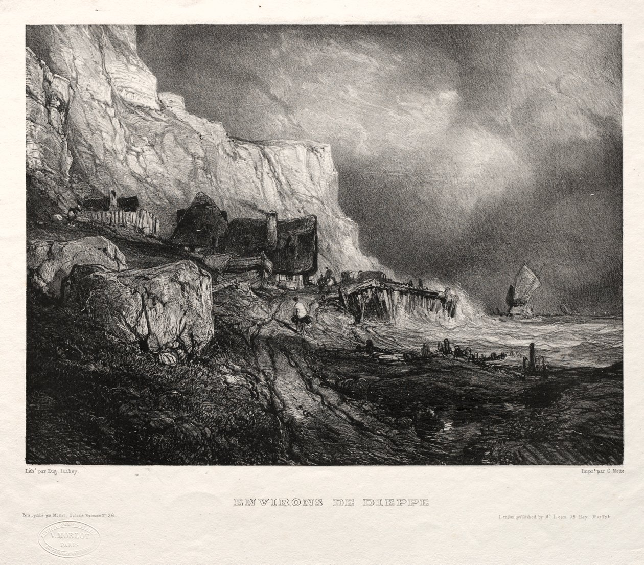 Six Marines: Environs de Dieppe by Eugene Isabey