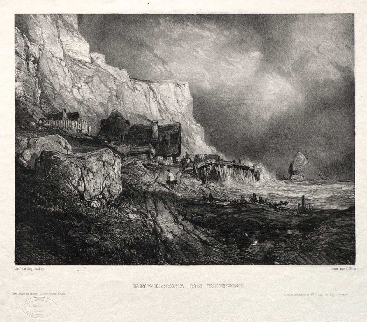 Six Marines: Environs de Dieppe by Eugene Isabey
