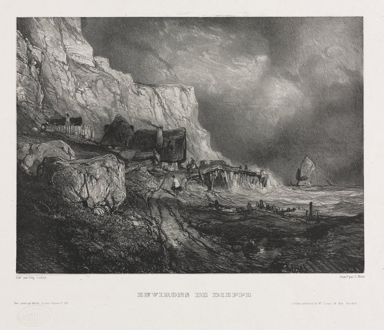 Six Marines: Environs of Dieppe by Eugene Isabey