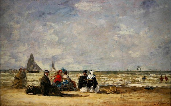 Beach Scene by Eugene Louis Boudin
