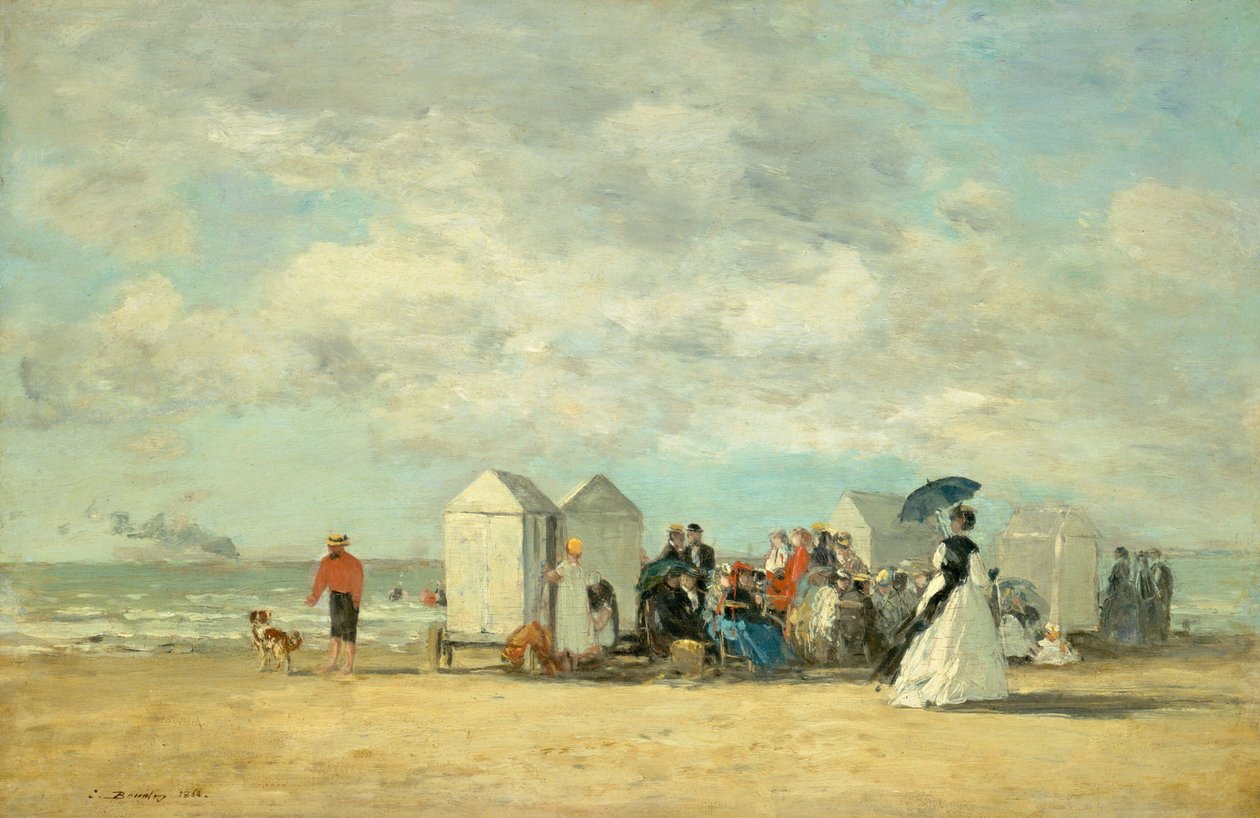 Beach Scene by Eugene Louis Boudin