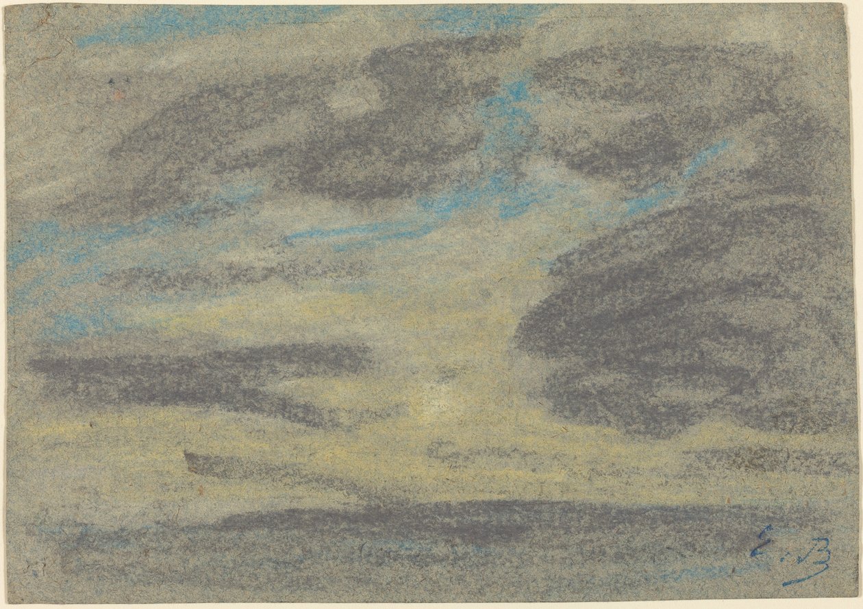 Clouds over the Sea by Eugene Louis Boudin