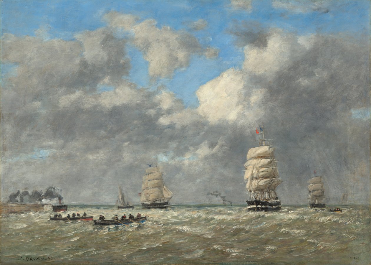 Le Havre by Eugene Louis Boudin