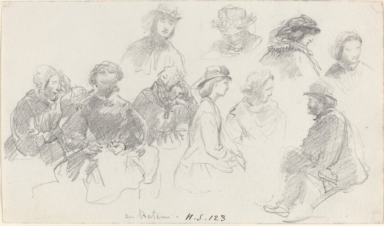 Passengers on Shipboard by Eugene Louis Boudin