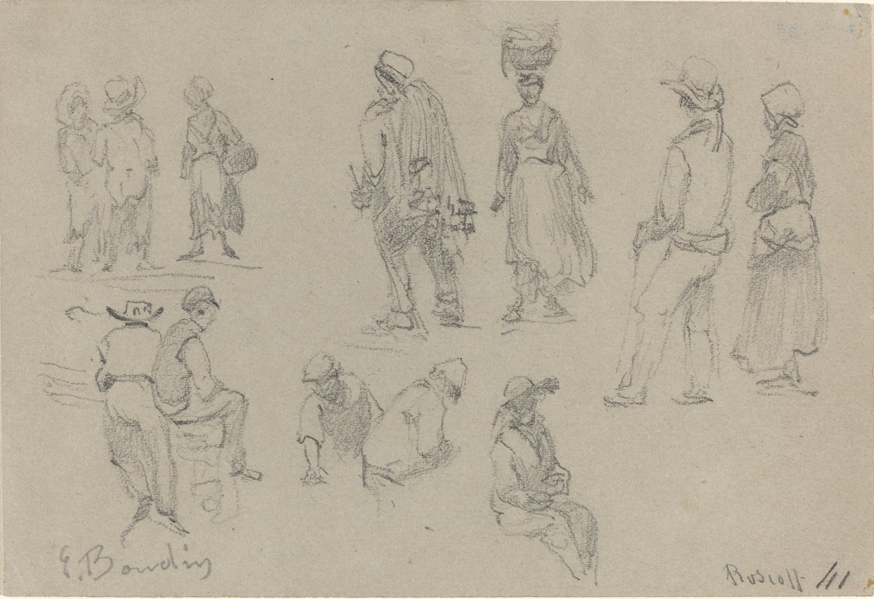 Provincial Figures by Eugene Louis Boudin