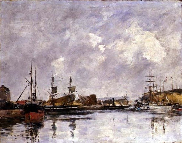 The Port of Dunkirk by Eugene Louis Boudin