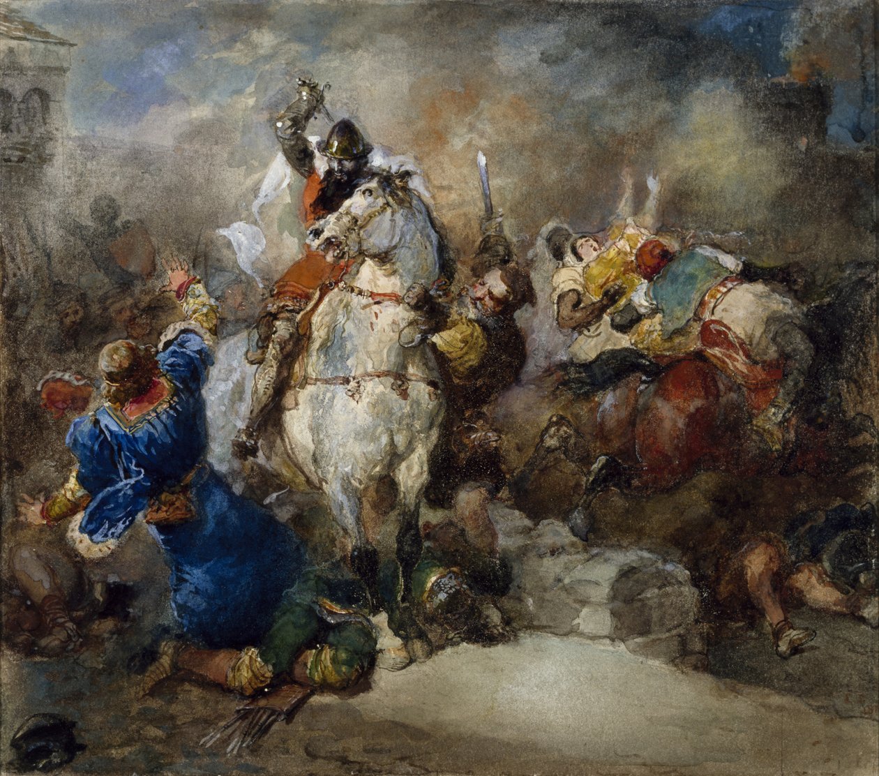 The Abduction of Rebecca by Eugene Louis Lami