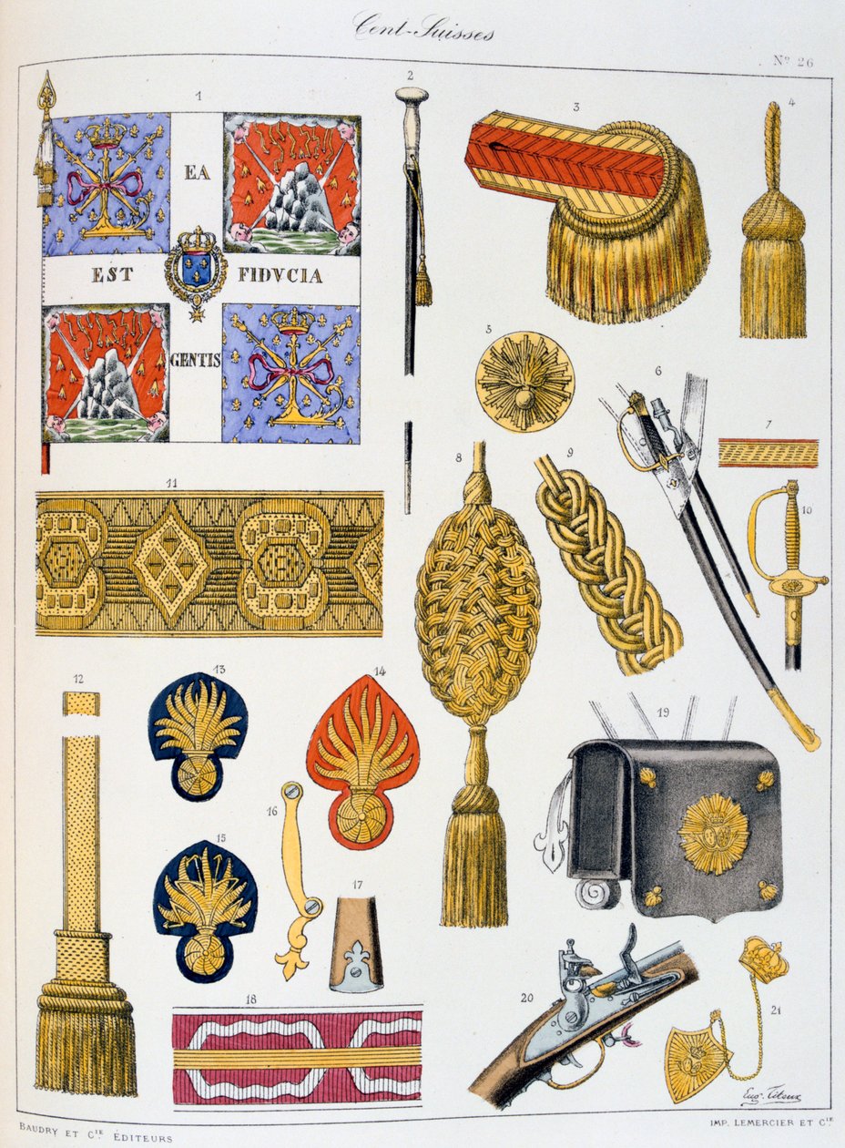 Cent-Suisses, Insignia by Eugene Titeux