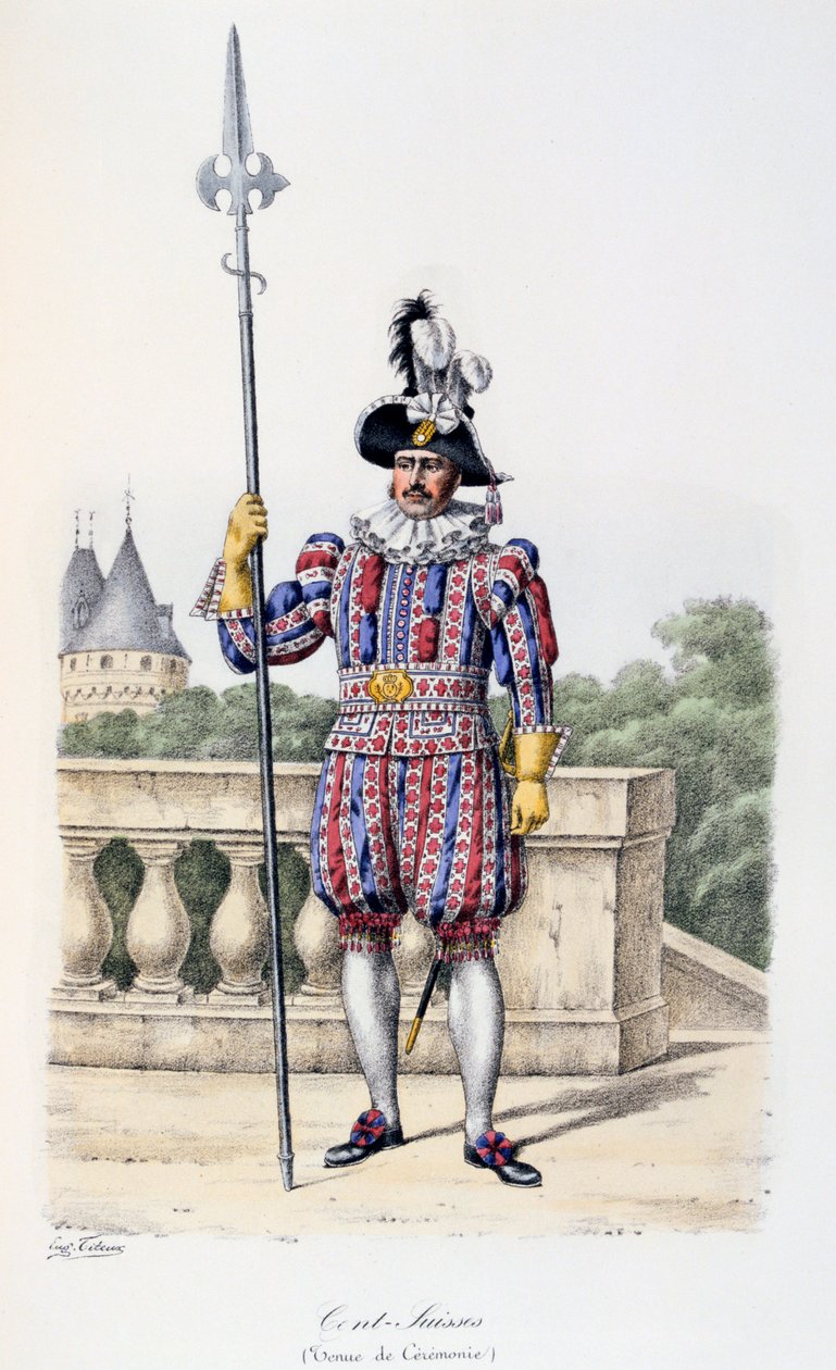 Cent-Suisses, Ceremonial Attire, 1814-17 by Eugene Titeux