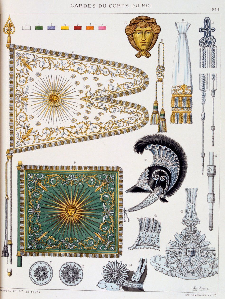 Gardes-du-Corps de Roi, Insignia by Eugene Titeux