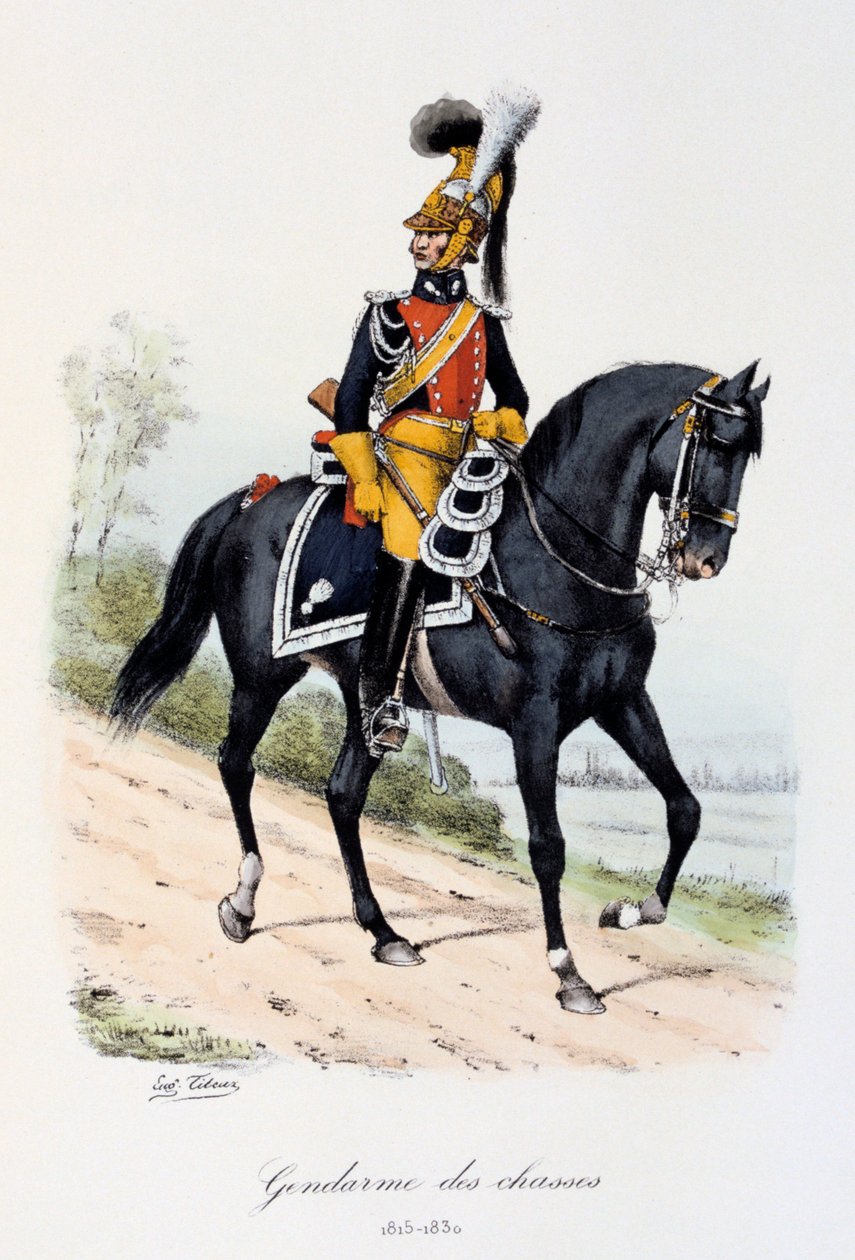 Gendarmes des Chasses, 1815-1830 by Eugene Titeux