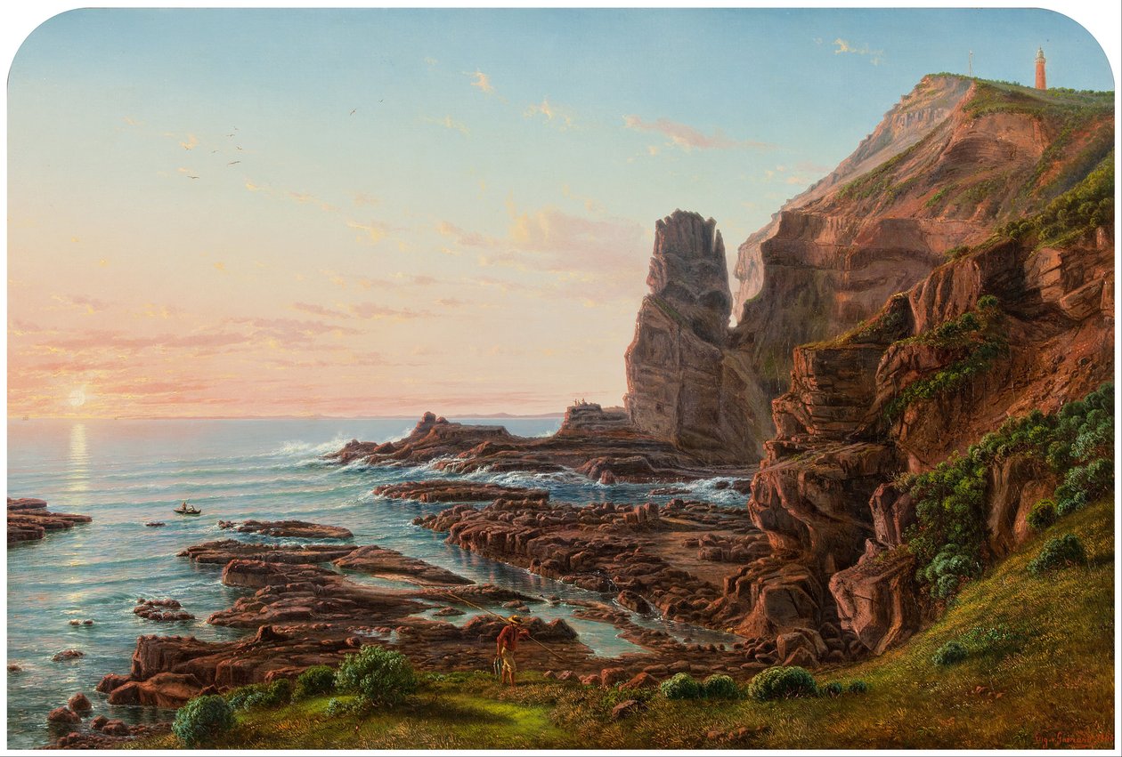 Castle Rock, Cape Schanck by Eugene von Guérard