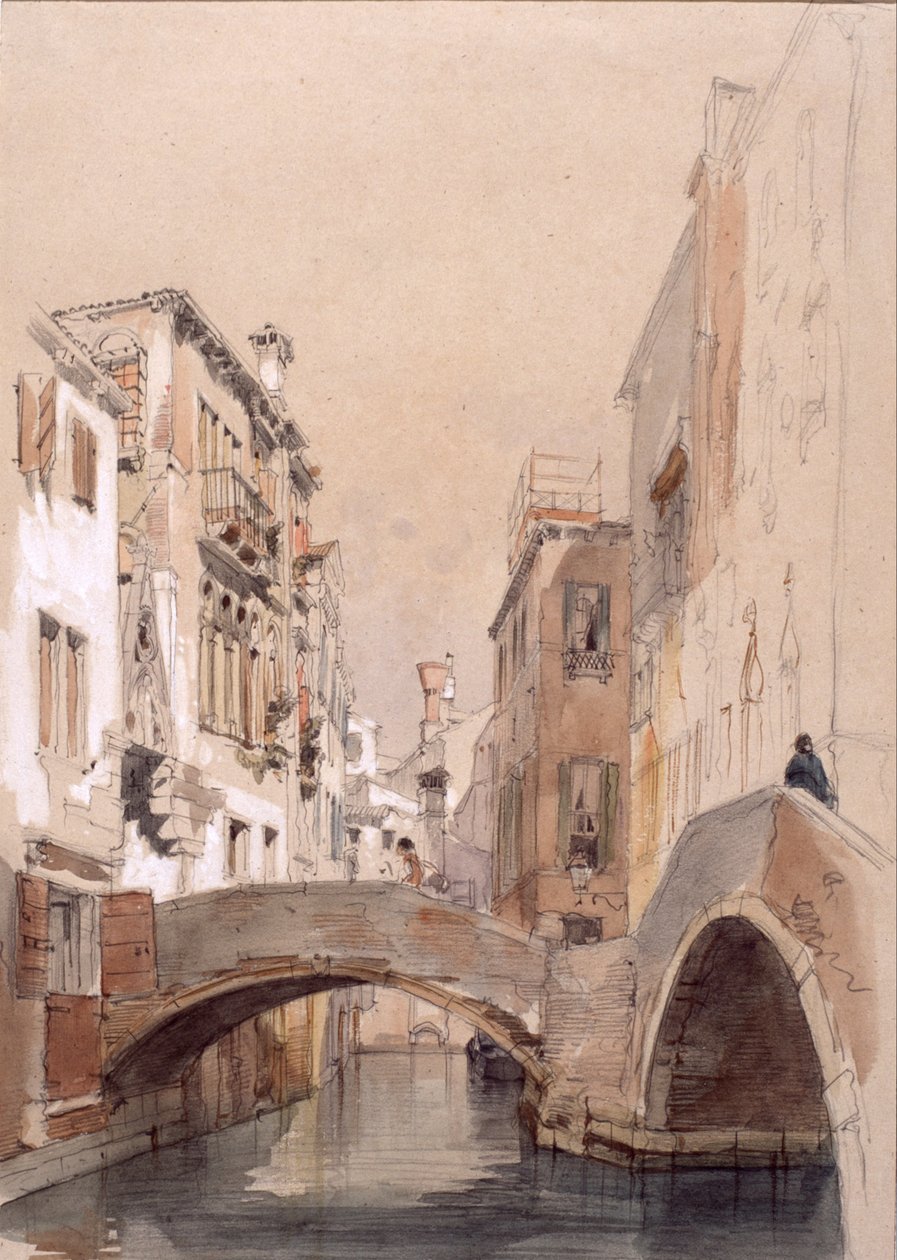 A Venice Canal by Eugenio Lucas Velázquez