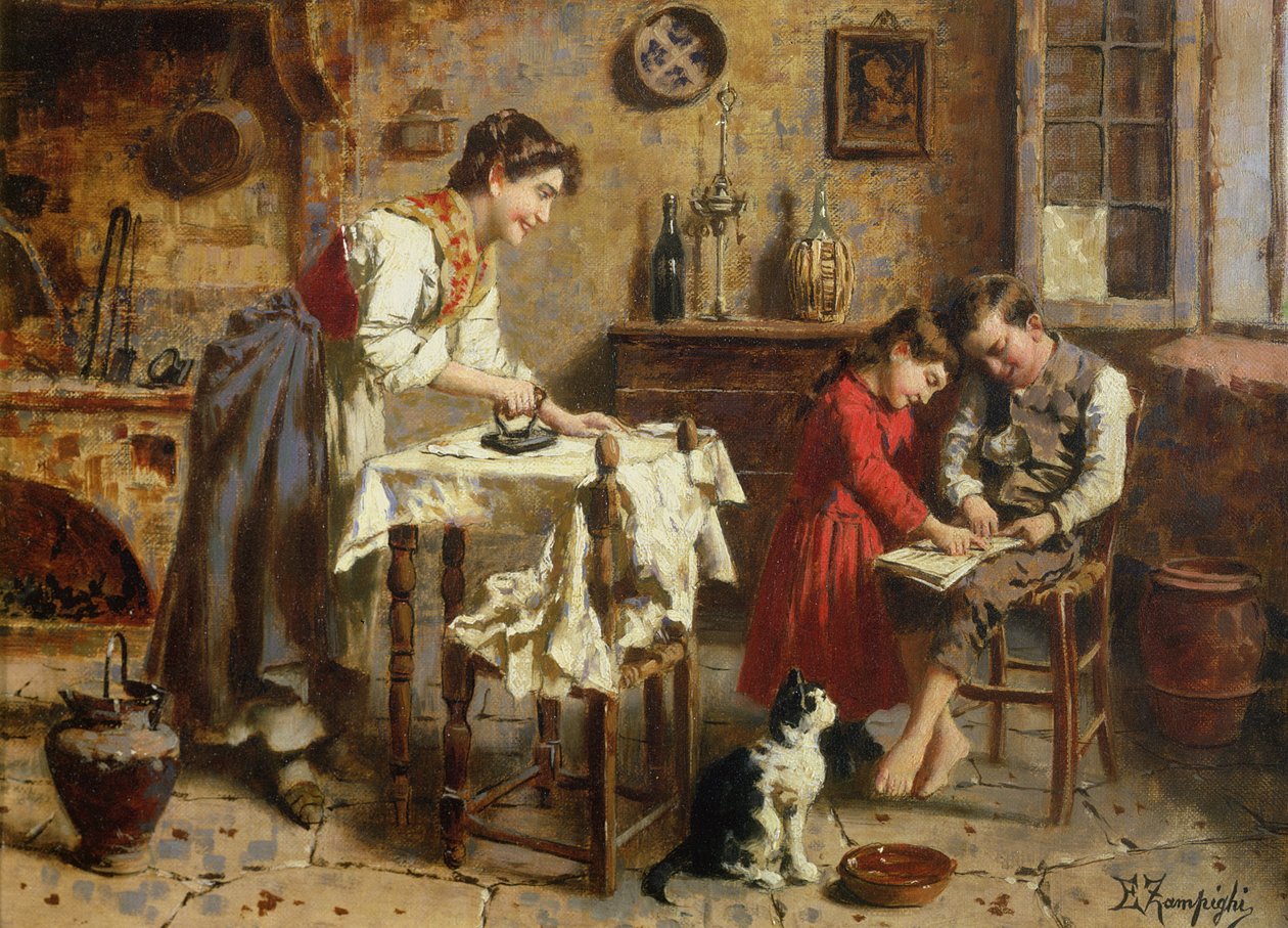 The Lesson by Eugenio Zampighi
