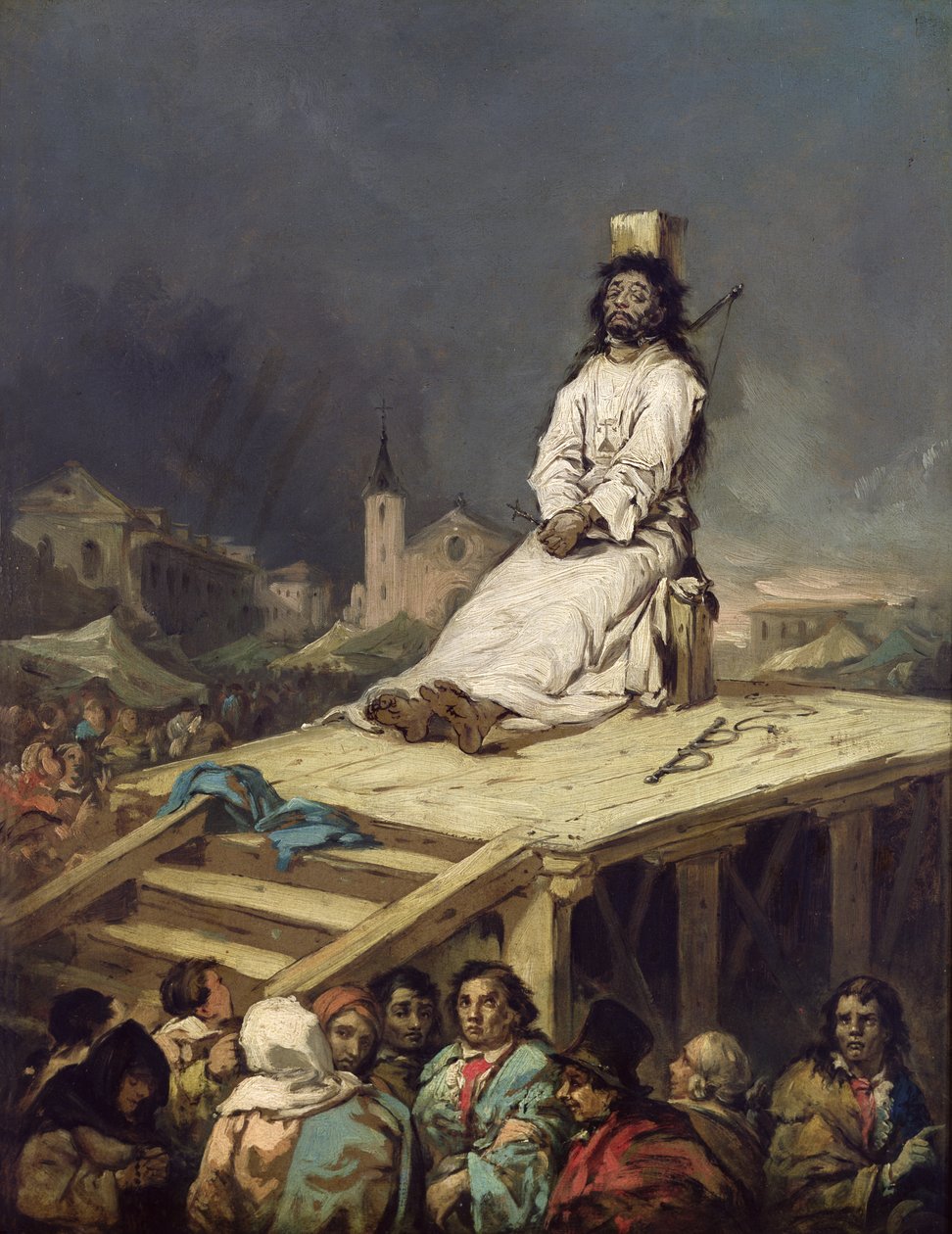 The Garrotte by Eugenio Lucas y Padilla