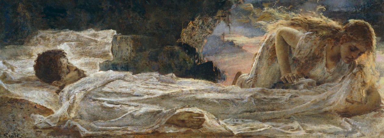 Christ and Mary Magdalene by Eugenio Prati