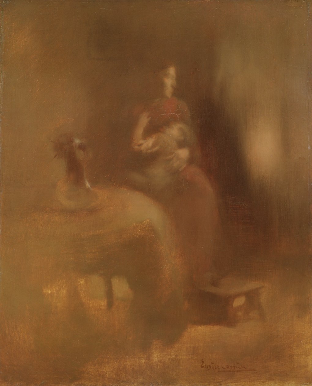 Woman with a Child, late 1890s by Eugène Carrière