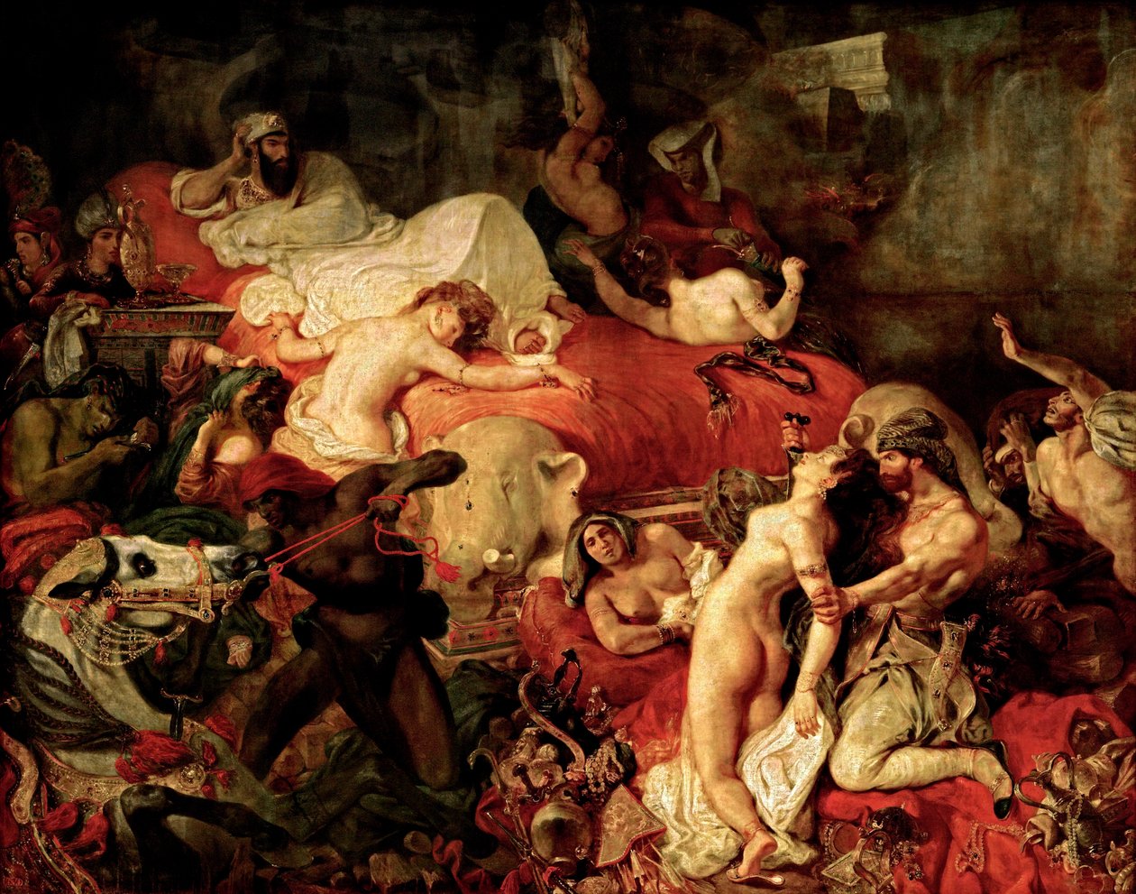 Death of Sardanapalus by Ferdinand Victor Eugene Delacroix