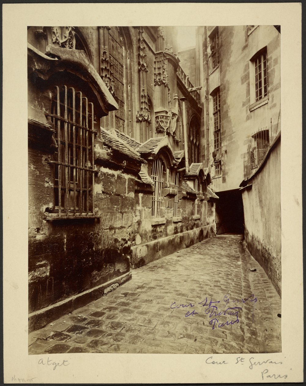 Cour Saint Gervais et Protais by Eugène Atget