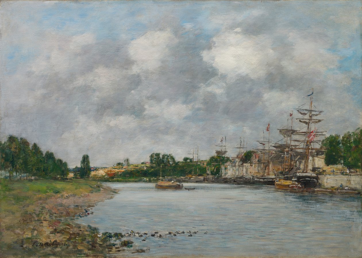 View of the Port of Saint-Valéry-sur-Somme by Eugène Boudin