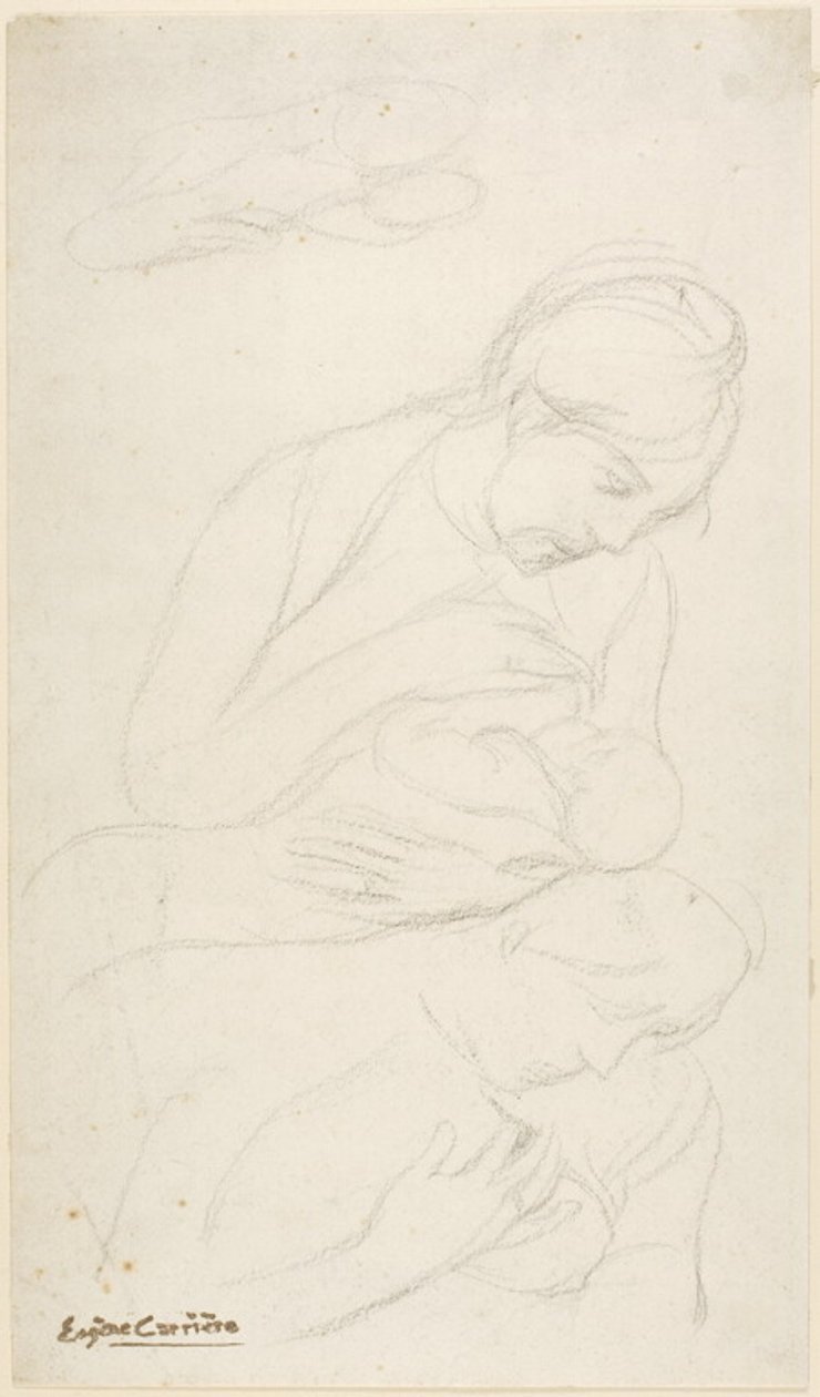 Mother Nursing Child by Eugène Carrière