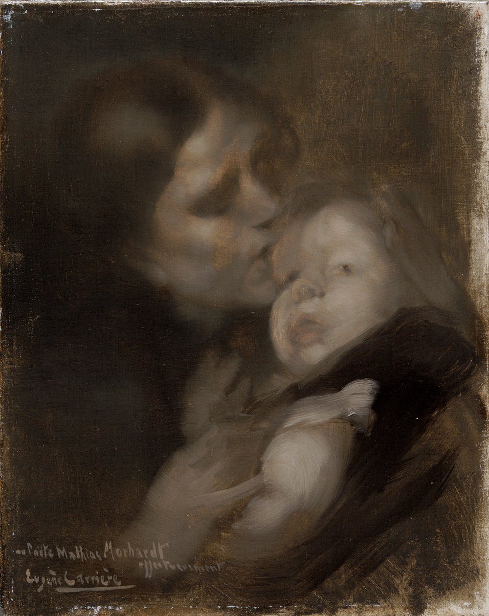 Mother and child by Eugène Carrière