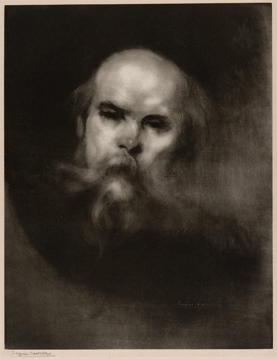 Portrait of Paul Verlaine by Eugène Carrière