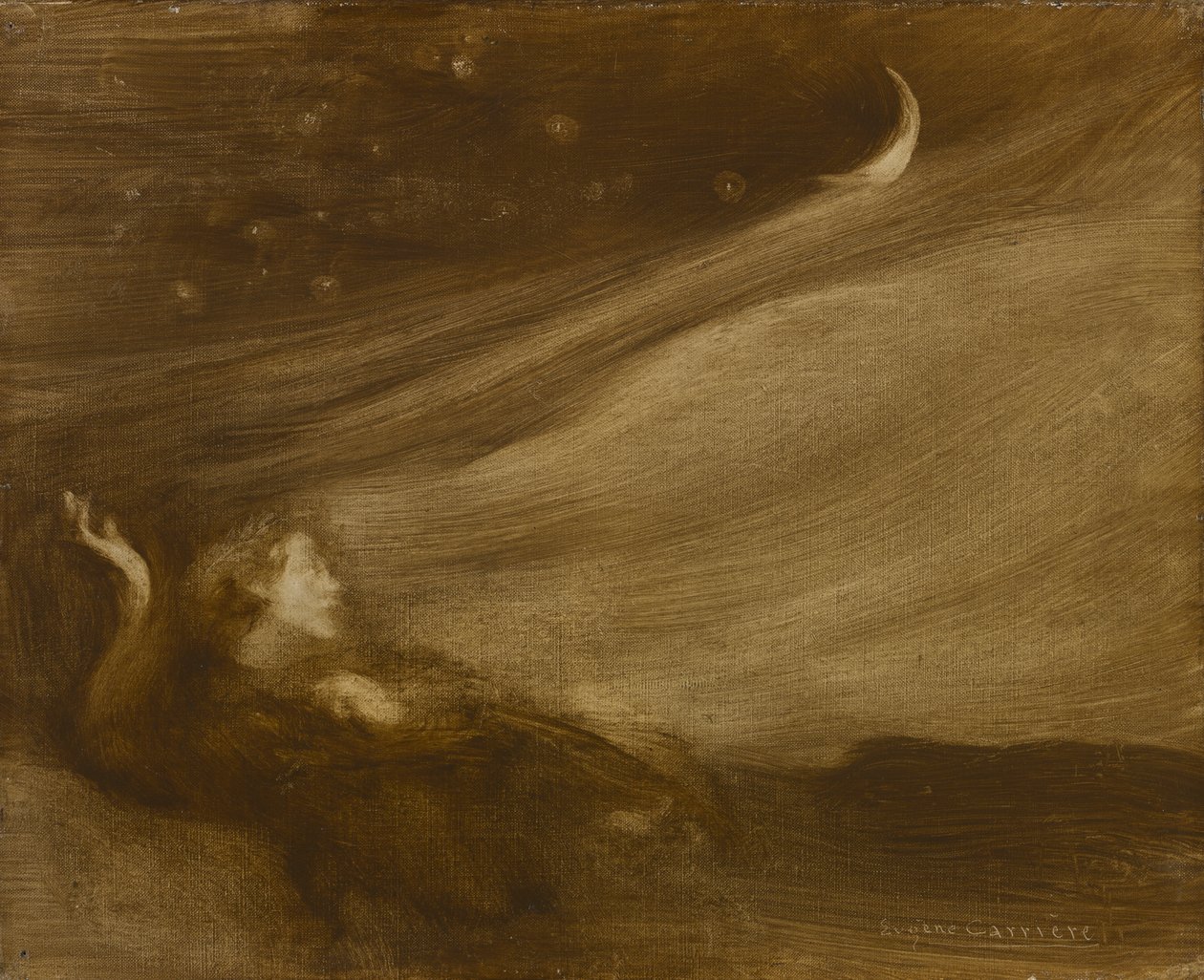 The Contemplator by Eugène Carrière