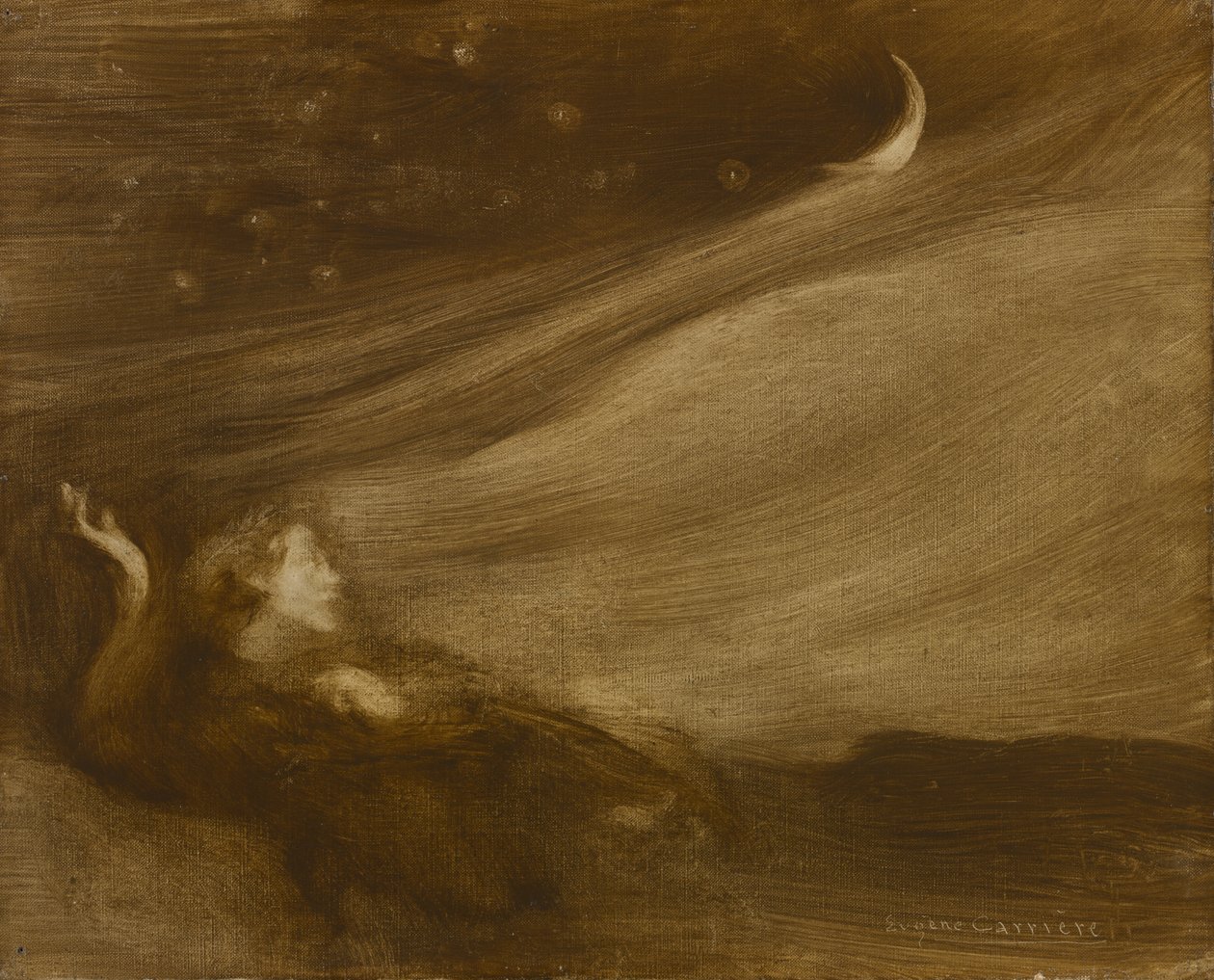 The Contemplator by Eugène Carrière