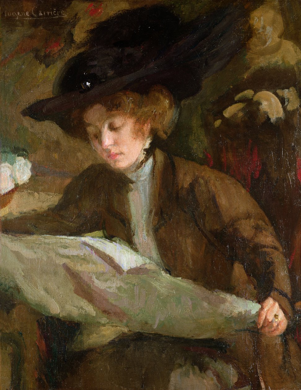 The Morning Read by Eugène Carrière