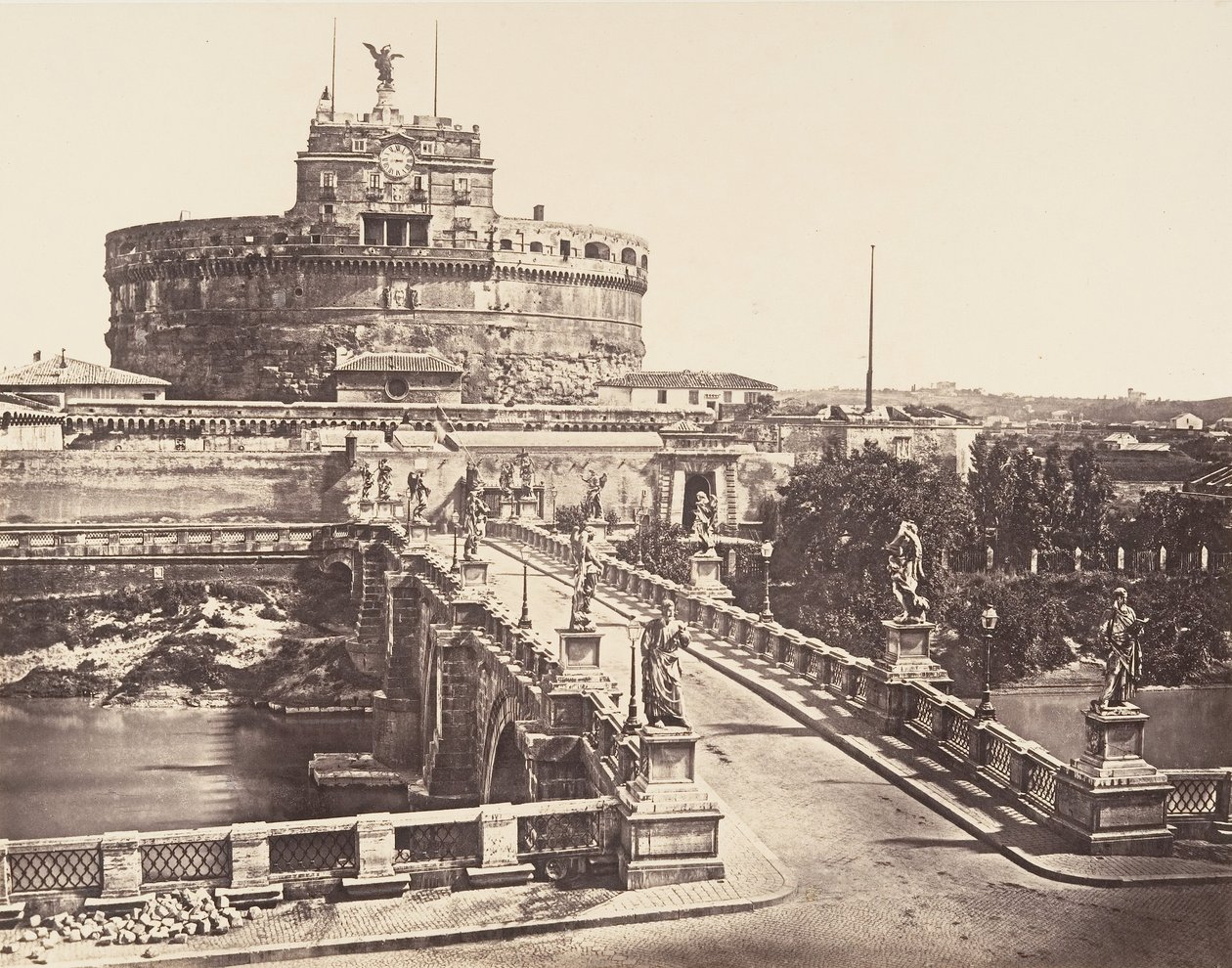 Ponte e Castel S. Angelo by Eugène Constant