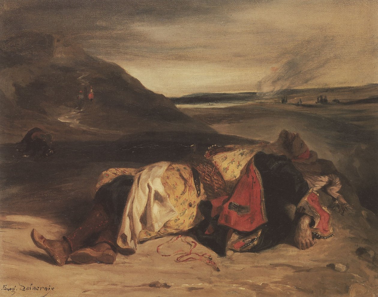 The Death of Hassan by Eugène Delacroix