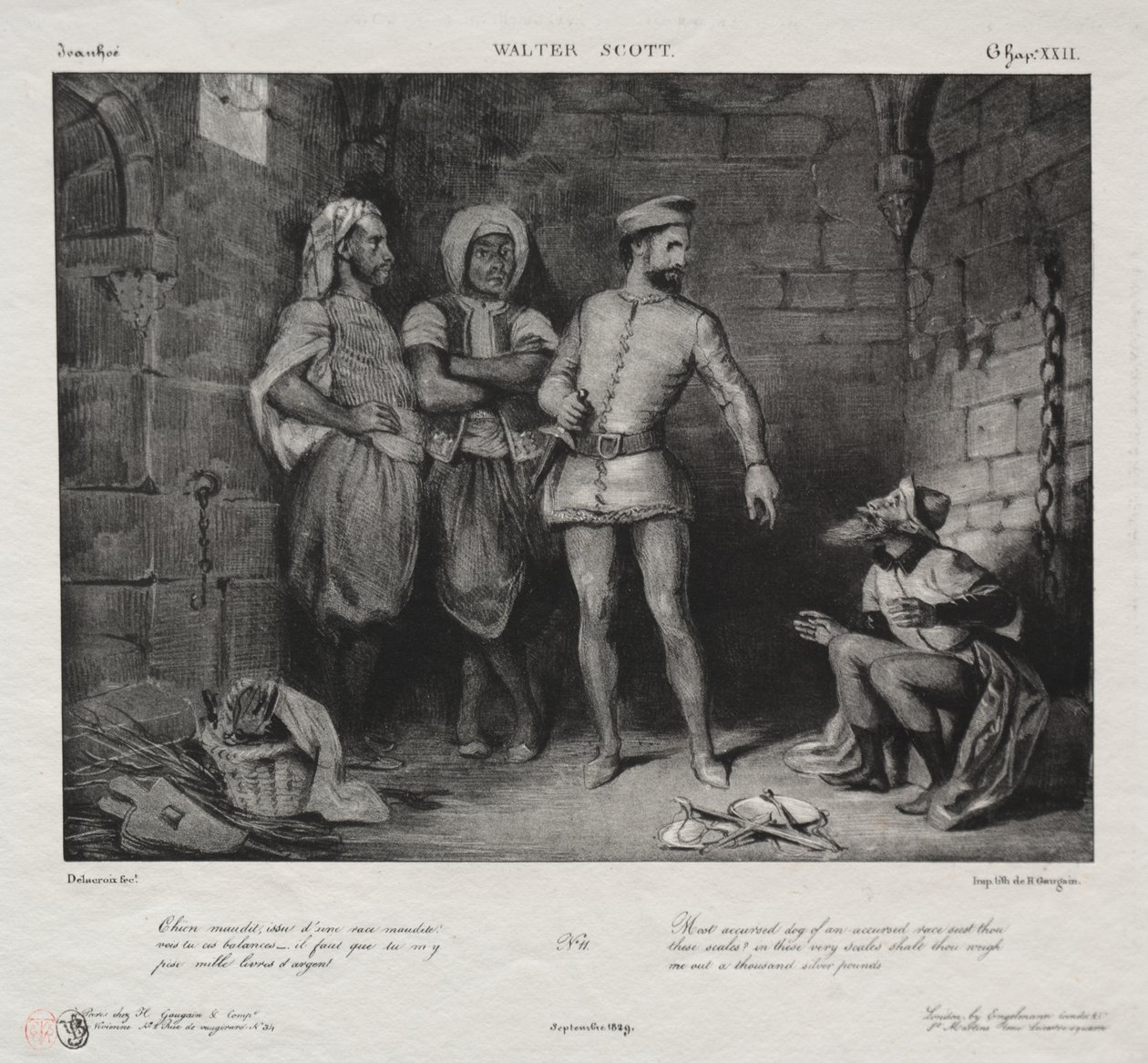 Fronte-Boeuf and the Jew by Eugène Delacroix