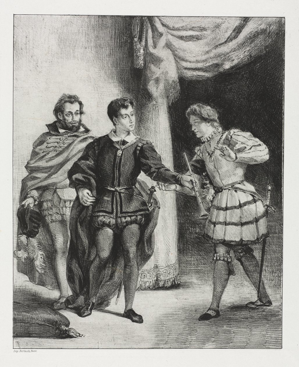 Hamlet: Hamlet and Guildenstern by Eugène Delacroix