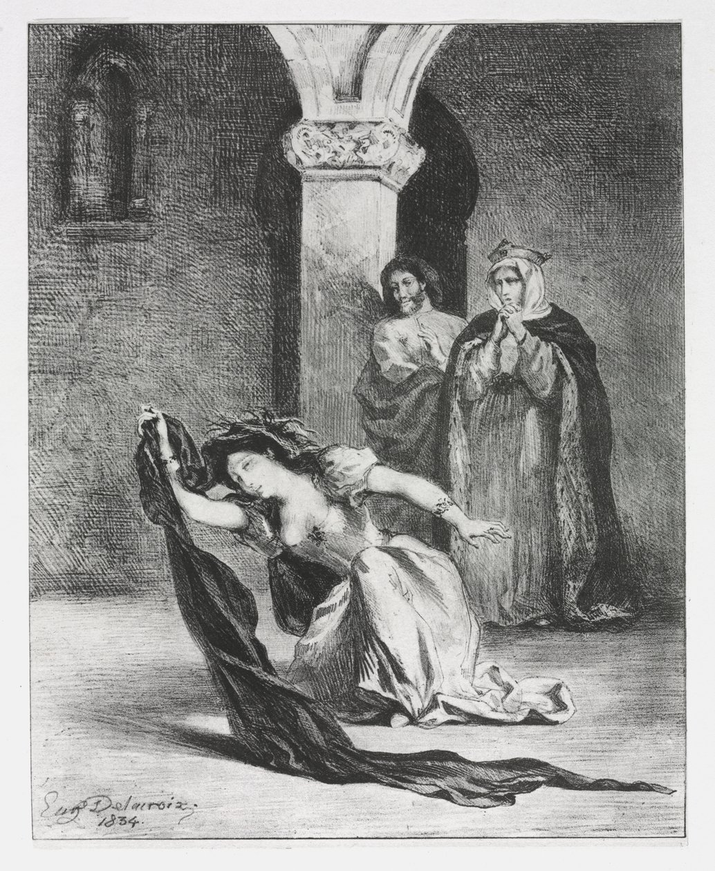 Hamlet: The Chant of Ophelia by Eugène Delacroix
