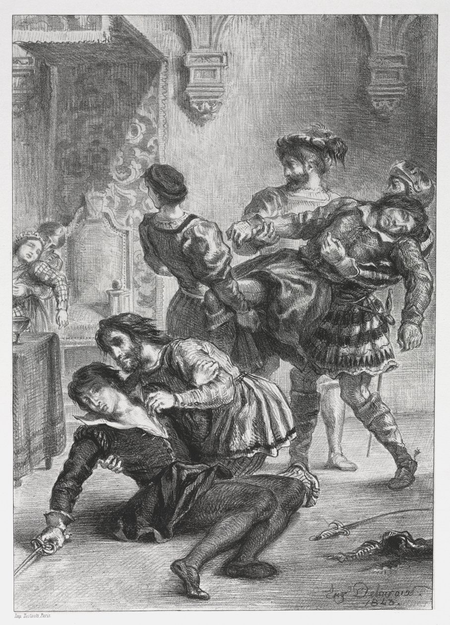 Hamlet: The Death of Hamlet by Eugène Delacroix
