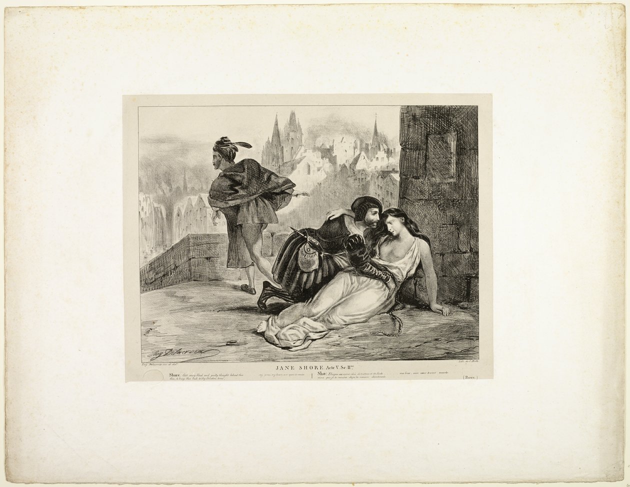 Jane Shore by Eugène Delacroix