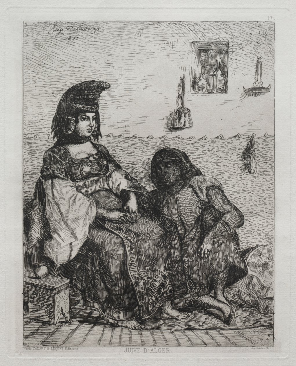 Jewish Woman of Algiers by Eugène Delacroix
