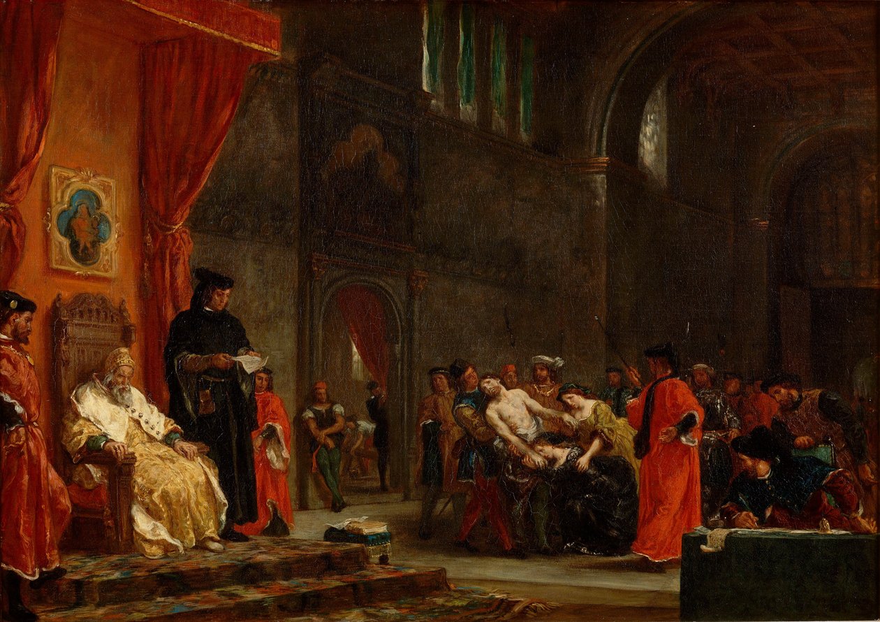 The Two Foscari by Eugène Delacroix