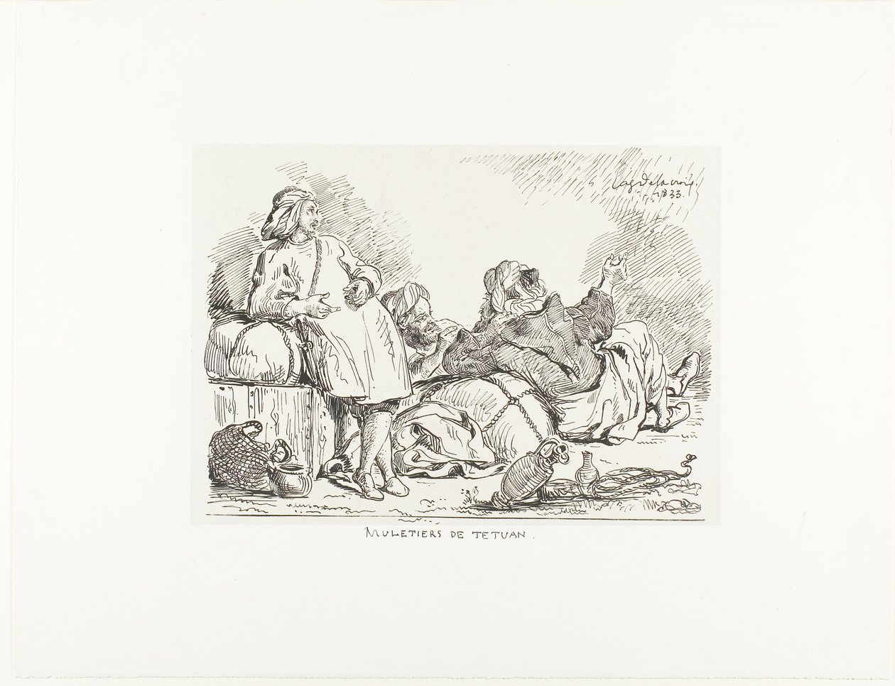 Muleteers of Tetuan by Eugène Delacroix