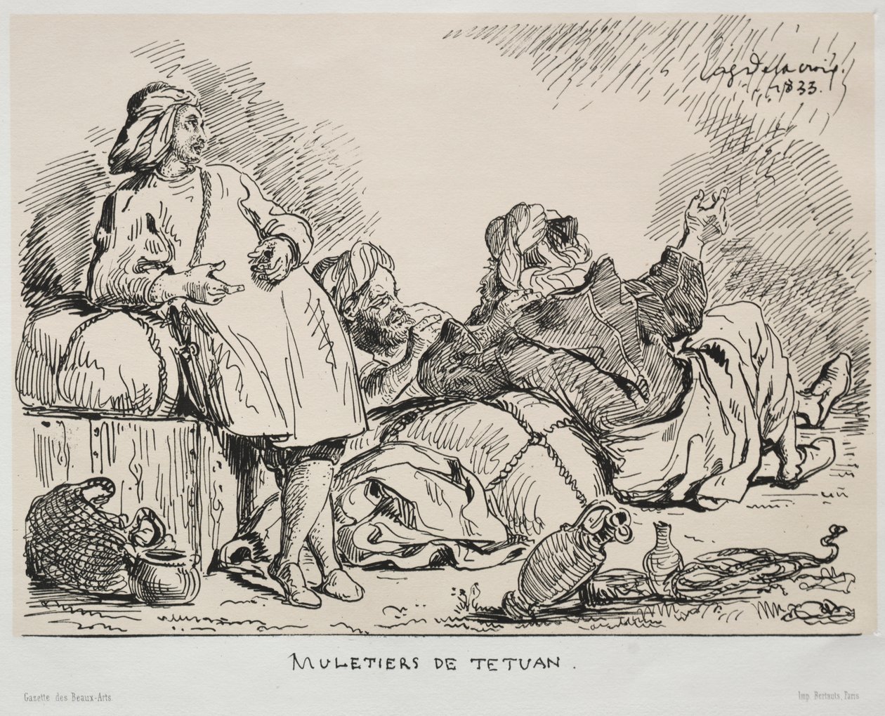 Muleteers of Tetuan by Eugène Delacroix