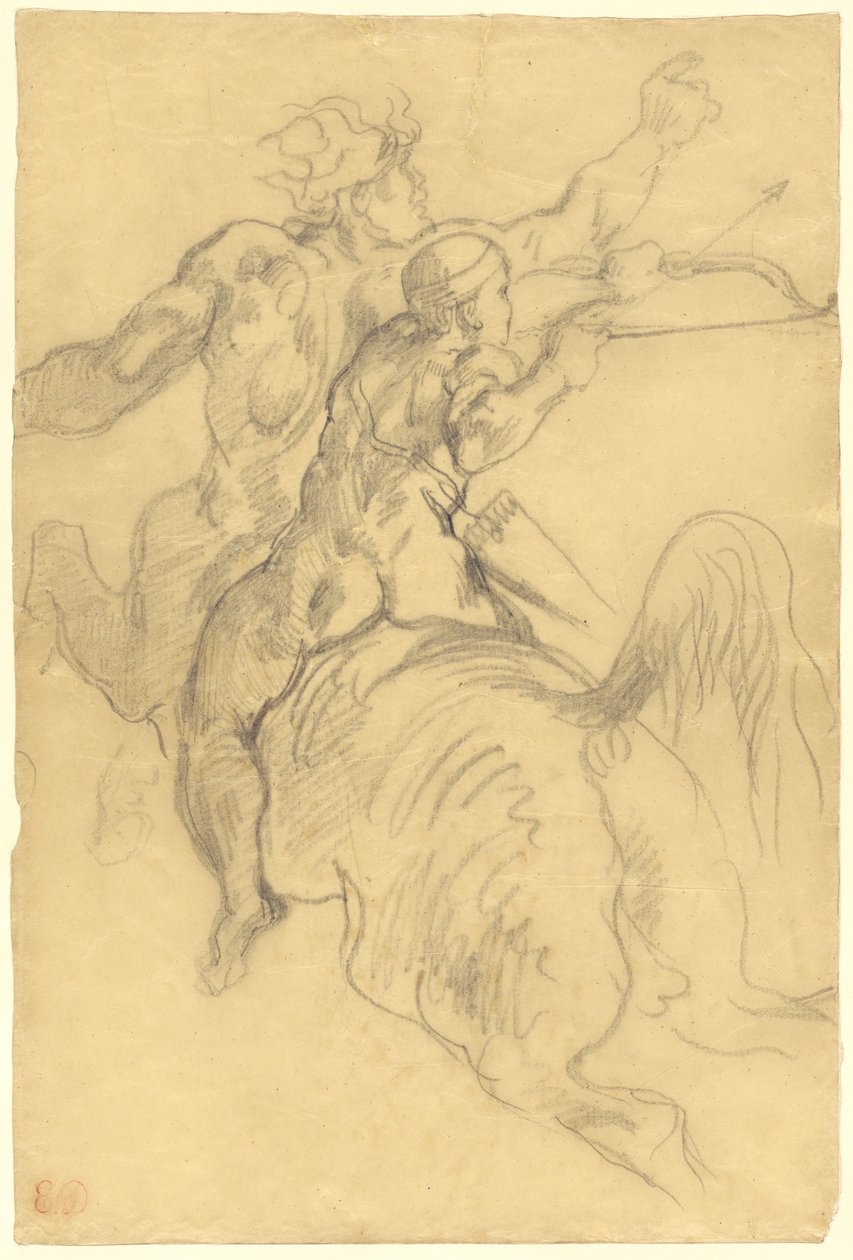 The Education of Achilles by Eugène Delacroix