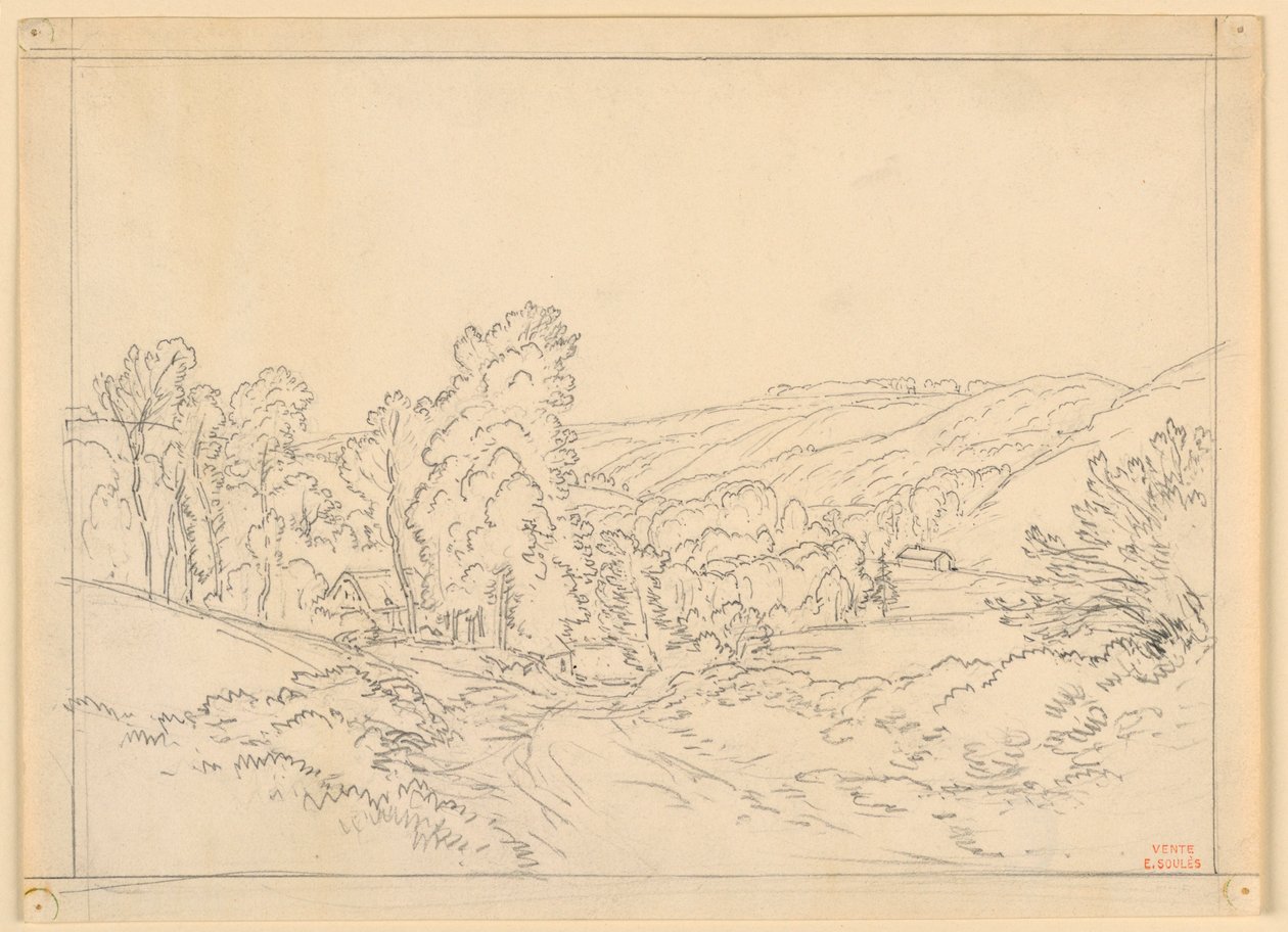 A Valley by Eugène Edouard Soulès