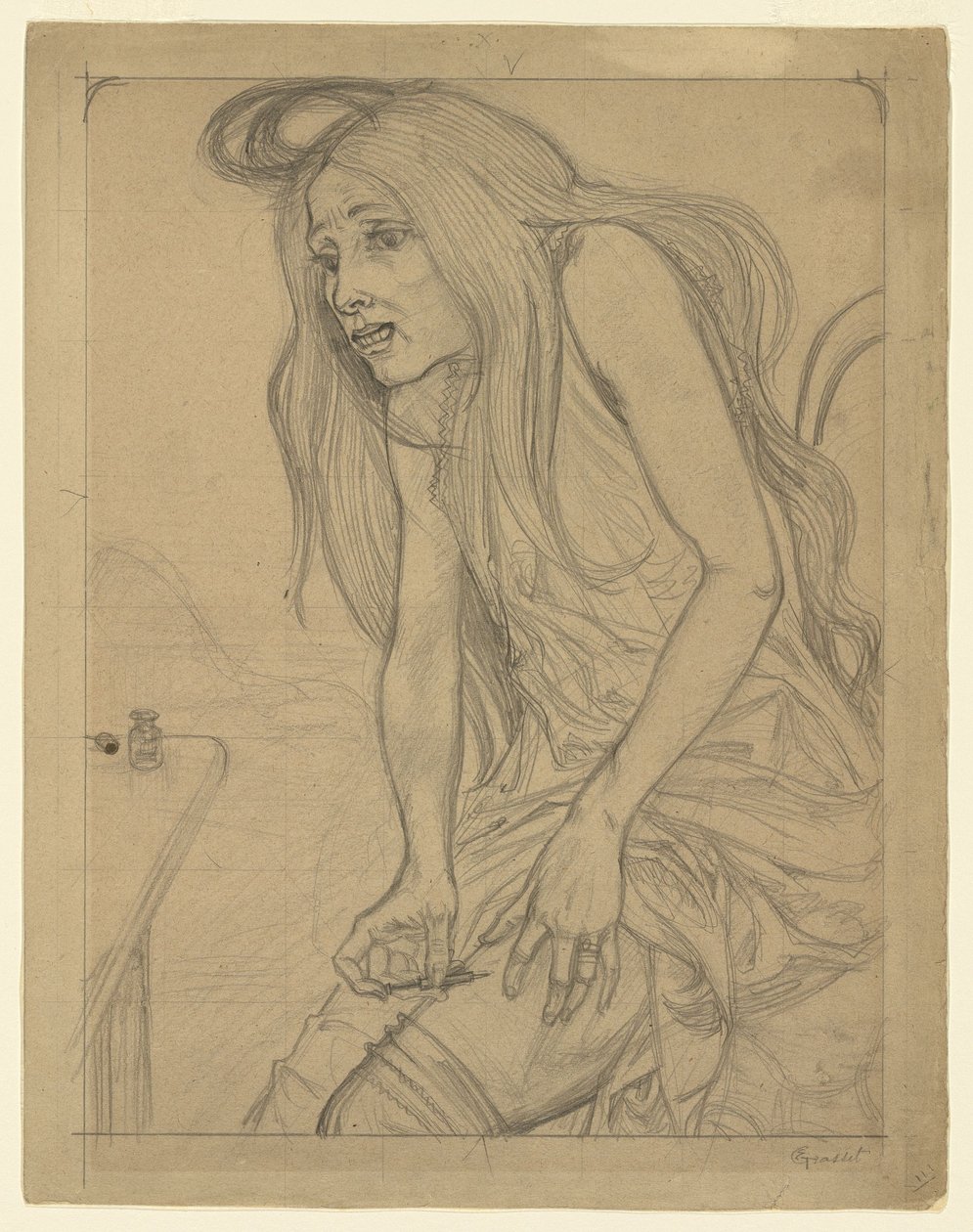 The Morphine Addict by Eugene Grasset