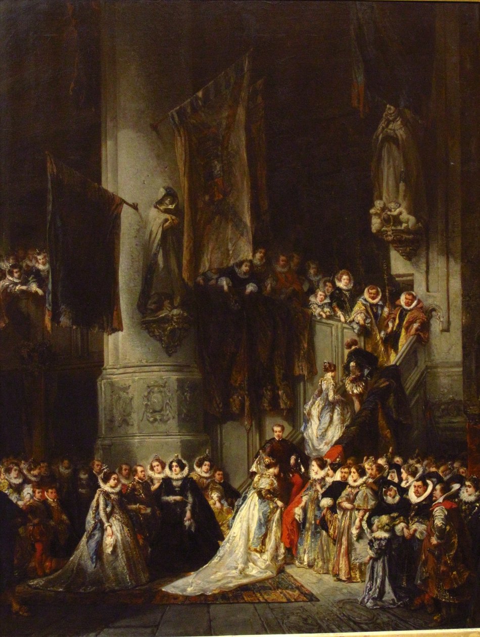 A ceremony in the church of Delft by Eugene Isabey
