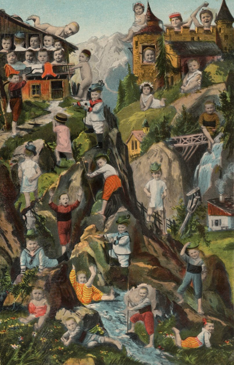 Babies in the Mountains by European School