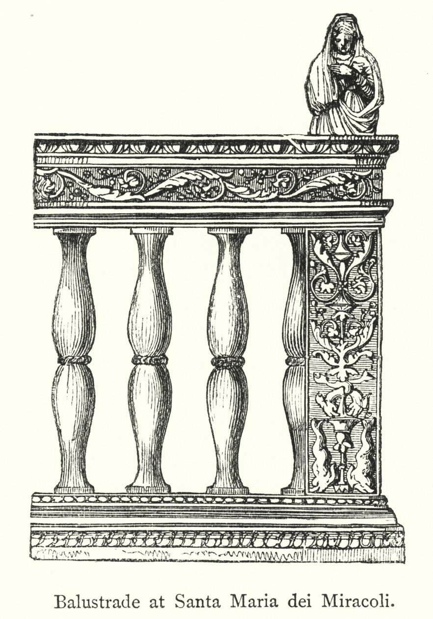 Balustrade at Santa Maria dei Miracoli by European School