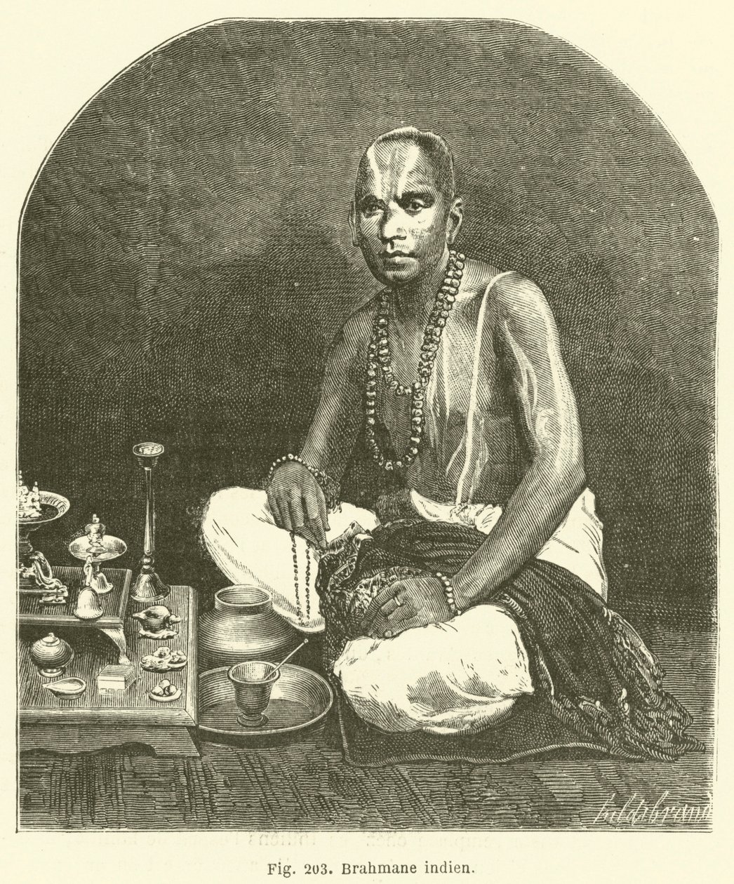 Indian Brahmin by European School